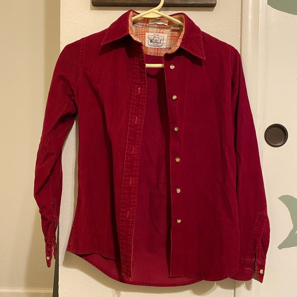 Vintage Woolrich Deep Red Corduroy Shirt